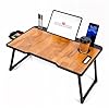 Shree Mahadeep Enterprise Study Table Bed Table Premium Laptop Table/Foldable and Portable Wooden/Writing Desk for Office/Home/School (Wood US Cotted) #2