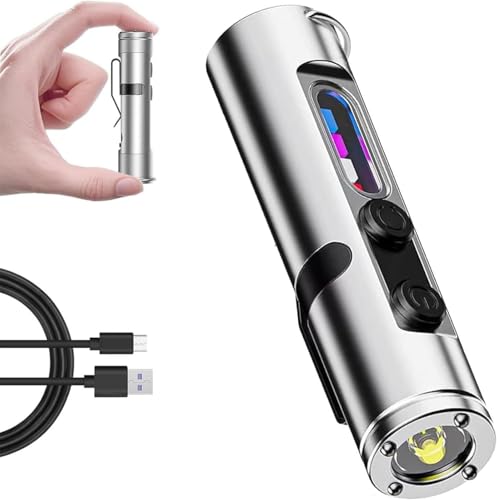 Lampe de poche rechargeable 500 lm avec base magnétique et clip