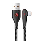Cavo USB C 90 Angoli, 120 W 6 A USB C Cavo di ricarica veloce per OPPO Huawei Mate 60 40 Xiaomi13 14 15 Oneplus Realme Game Wire (1,5 m)