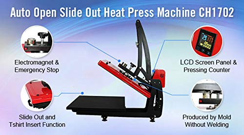 Prensa térmica automática 16 x 20 pulg. para camiseta miniatura 2