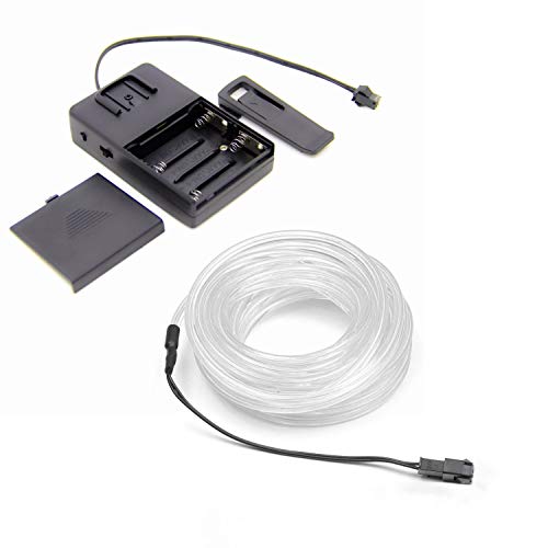 3m/9.8ft Large 2.3 mm Thick - Teal Neon LED Light Glow EL Wire - Powered by 6V - Craft Neon Wire String Light for DIY Project Costume Accessories Cosplay