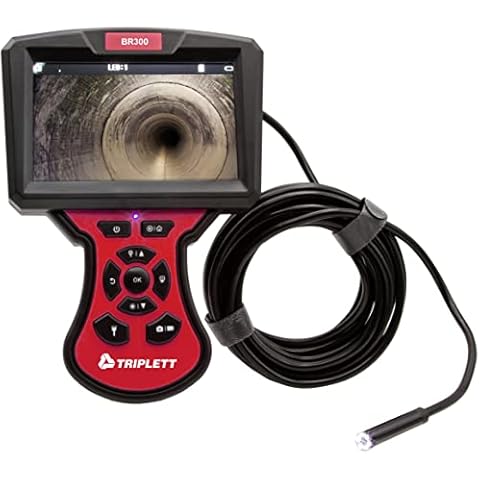 Triplett BR300 High Definition Forward View Videoscope with Waterproof 5.5mm Camera and 5" Color LCD Display Cover