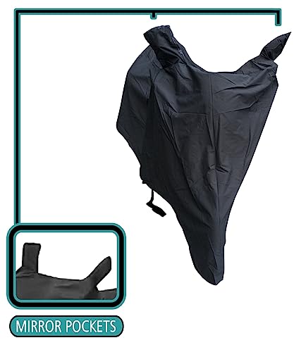 Image of Bajaj Pulsar RS200 Body Cover Waterproof | Heavy Duty Cover for Bajaj Pulsar RS200 | Scratch & Dust Protection | Sun & Snow Protection (K-Black)