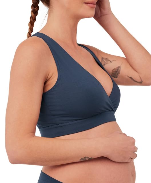 Image of Pact Organic Cotton Maternity Nursing Bralette for Breastfeeding - Stretchy, Wireless