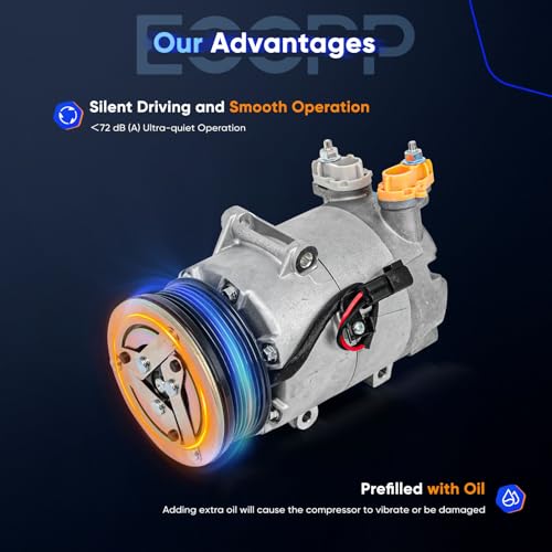 Image of ECCPP AC Compressor for Ford Transit-150 Transit-250 Transit-350 3.2L 2015-2019 AC Compressor with Clutch
