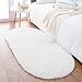 Noahas Ultra Soft 4.5cm Velvet Bedroom Rugs Kids Room Carpet Modern Shaggy Area Rugs Home Decor 2.6' X 5.3', Creamy