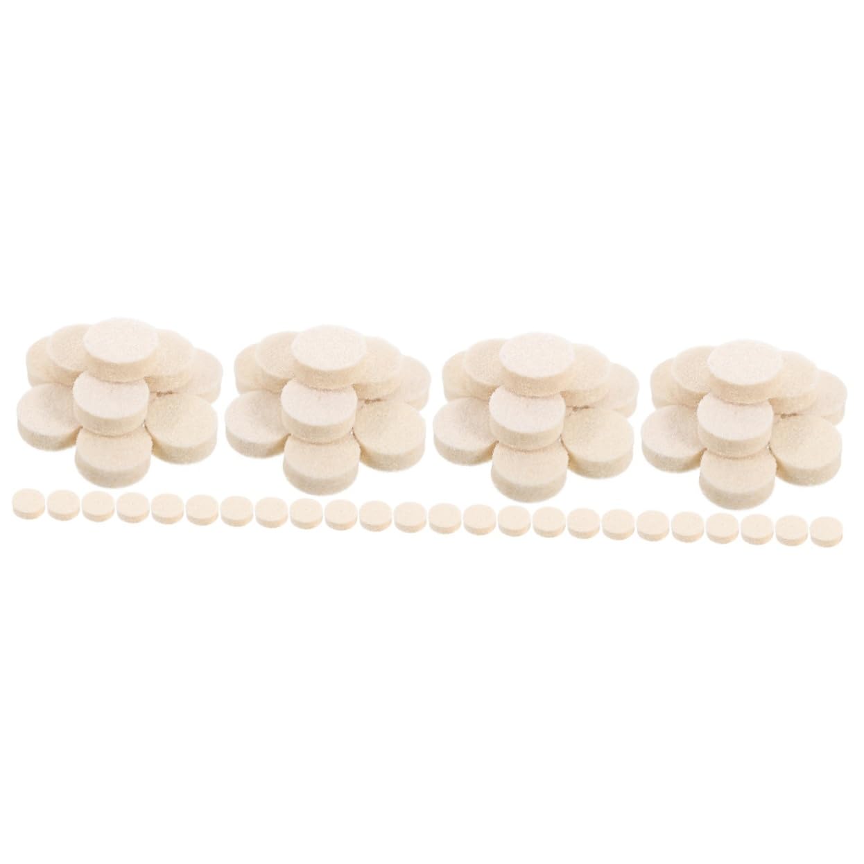 Zerodeko 4 set Tampone Lucidante In Lana Spazzola Per Ruota Lucidatrice In Lana Tamponi Per Lucidatura Ruota Per Lucidatura Utensile Rotante Kit Per Lucidatura 100 pezzi*4