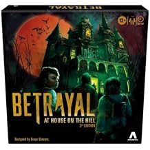 Avalon Hill Hasbro Gaming Betrayal at The House on The Hill 3rd Edition Cooperative Board Game,Ages 12 and Up,3-6 Players,50 Chilling Scenarios