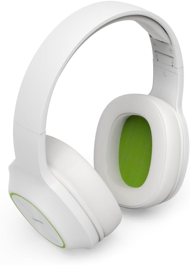 Hama Spirit Calypso II Over-Ear Bluetooth Headphones (Wireless, 60 Hours Battery, Extra Bass, Multipoint Connection, Foldable) White
