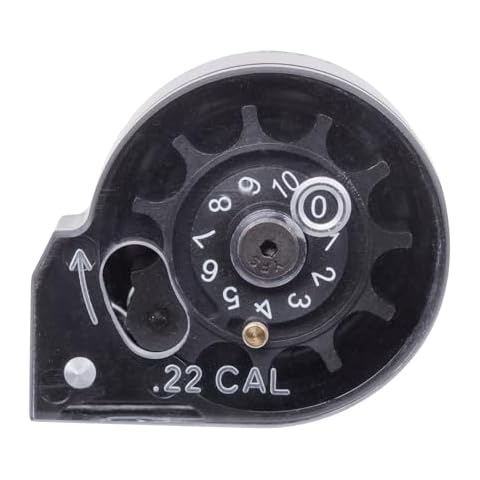 Benjamin RC2210 Marauder/Armada .22-Caliber Auto-Indexing Pellet Magazine, black, clear Cover