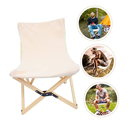Veemoon Egg Roll Table Outdoor Camping Chairs Folding Camp Chair Folding Chairs For Outside Collapsible Furniture Gear Beach Stool Portable Camping Chair Beech Beige Pine Wood Picnic Table #TOP5