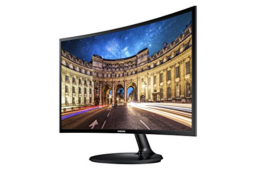 Image of Samsung 24-inch(59.8cm) FHD, 1800R Curved Monitor, VA Panel, Slim Design, AMD FreeSync, Flicker Free, HDMI, Audio Ports (LC24F392FHWXXL, Black)
