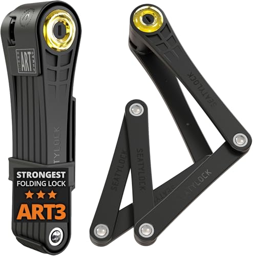 Seatylock FoldyLock Elite Folding Bike Lock - Patented 18/18 High Security Sold Secure Gold Bicycle...