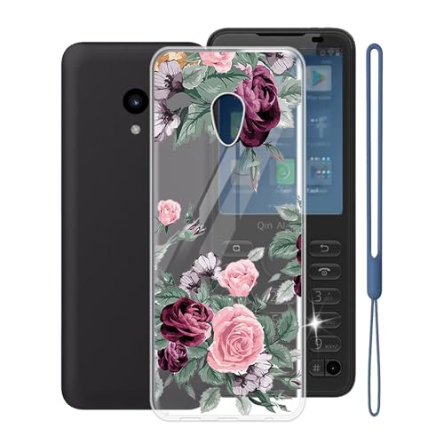 KJYFOANI Funda para Duoqin F21 Pro+, Ultrafino TPU Estuche Protector, Transparente Bumper Cover Suave Silicona Case, Anti-Arañazos Cáscara para Duoqin F21 Pro+ (2.80') - Rosa