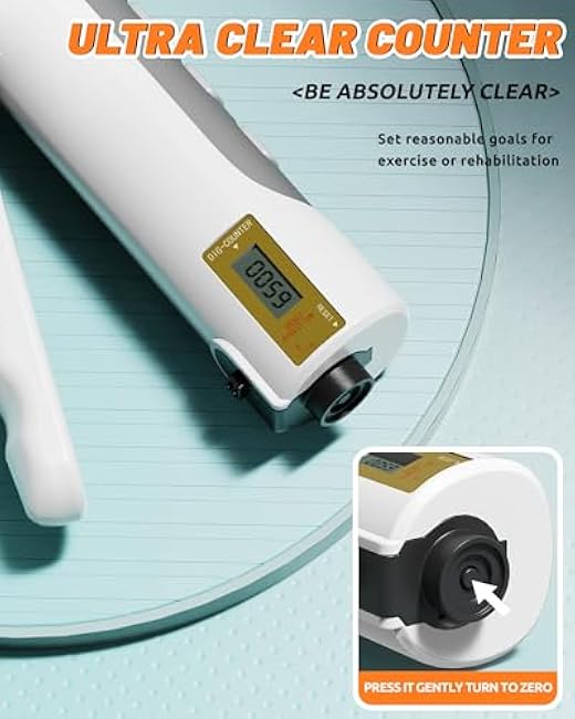 JGM 2-In-1 Hand Grip Strength Trainer with Finger Exerciser - Adjustable Forearm Strengthener with Counter for Injury Recovery, Physical Therapy and Muscle Building