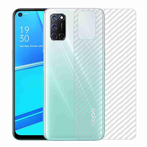 Image of Compatible with Oppo A52 Back Screen Protective Film Carbon Fiber Skin Transparent Screen Guard Sticker