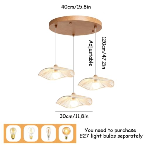 Abat-jour en jute tissé main E27 pour éclairage décoratif - 2