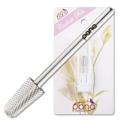 Embout de sécurité carbure 3/32 argenté extra fin PANA pour ponceuse ongles
