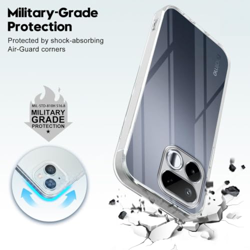 Image of Jkobi Silicone Back Cover Case for Realme 16T 5G (Clear Shockproof Case with Camera Protection | Soft and Flexible | Transparent)