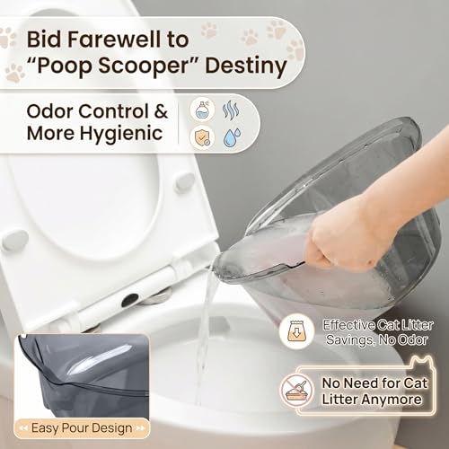 Kit de entrenamiento para gatos plástico grueso antisalpicaduras wc control olores gris 4