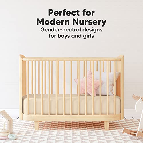 2-Pack Mini Crib Sheets, Pack And Play Sheets Fitted - Pack N Play Sheets, Organic Fitted Crib Sheet For Pack And Play Mattress, Playard Baby Crib Sheets, Crib Sheets Neutral For Boys,Girls (Khaki) #TOP7