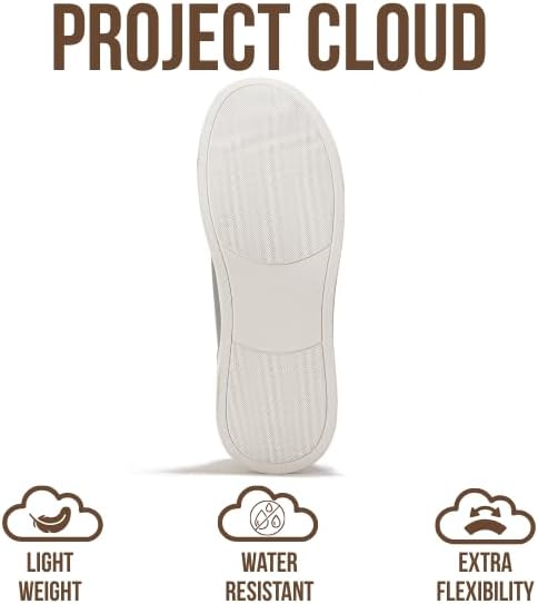 Project Cloud Genuine Leather Memory Foam Insole Mens Shoes - Lightweight & Non Slip Shoes for Men Sneakers - Everyday Slip On Mens Sneakers (Hudson) - Image 5