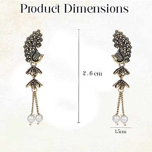 Traditional Peacock Jhumka Earrings - Ideal Gifting Accessory