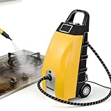 Multi High Temp Steam Engine Cleaner 3000w, Commercial Grade Steamer with 6 Accessories & 3.5l Large Tank, Washer 20s Fast Heat for Home Car Ac Yellow
