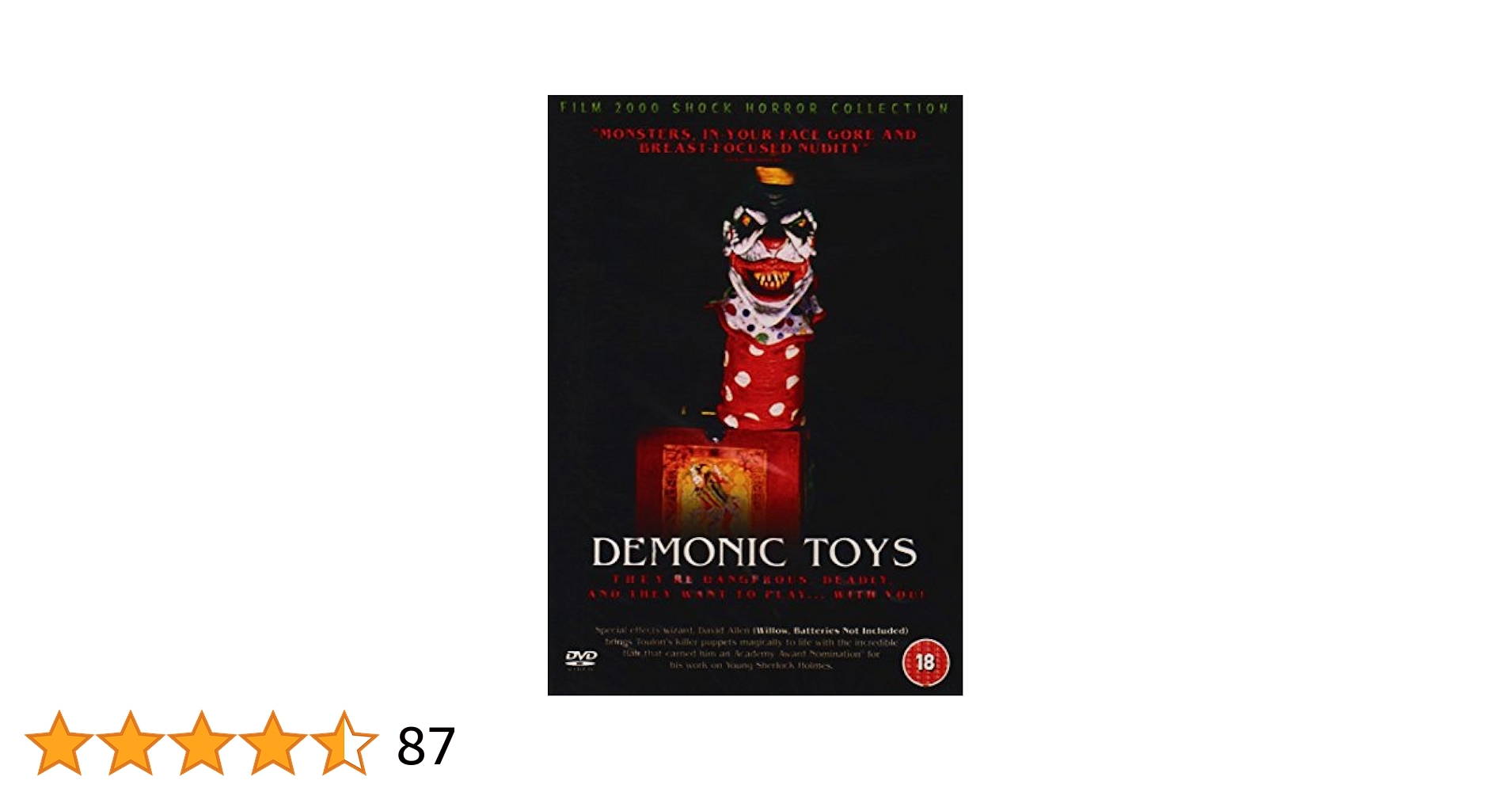 廃盤レアDVD未Blu-ray化●デモーニック・トイズ ドールズ2+おまけ Amazon.co.jp: DEMONIC TOYS 2 : DVD
