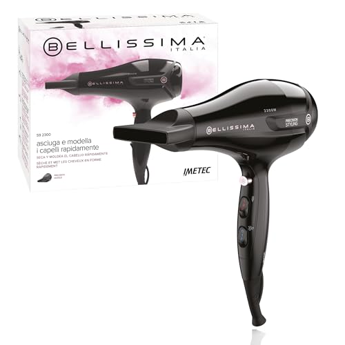 Bellissima Imetec S9 2300 – Asciugacapelli Rapido per Styling Facile – 2200W con Beccuccio Concentratore