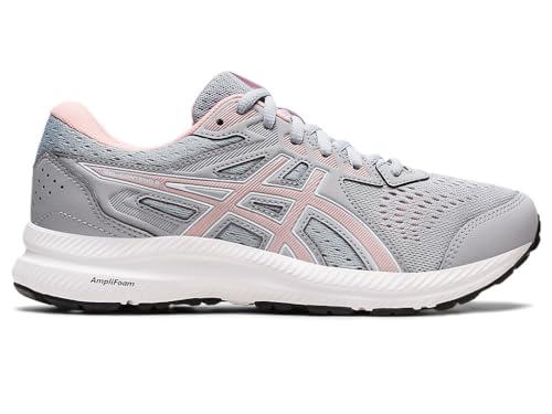 ASICS Women's Gel-Contend 8 Running Shoes, 5, Piedmont Grey/Frosted Rose