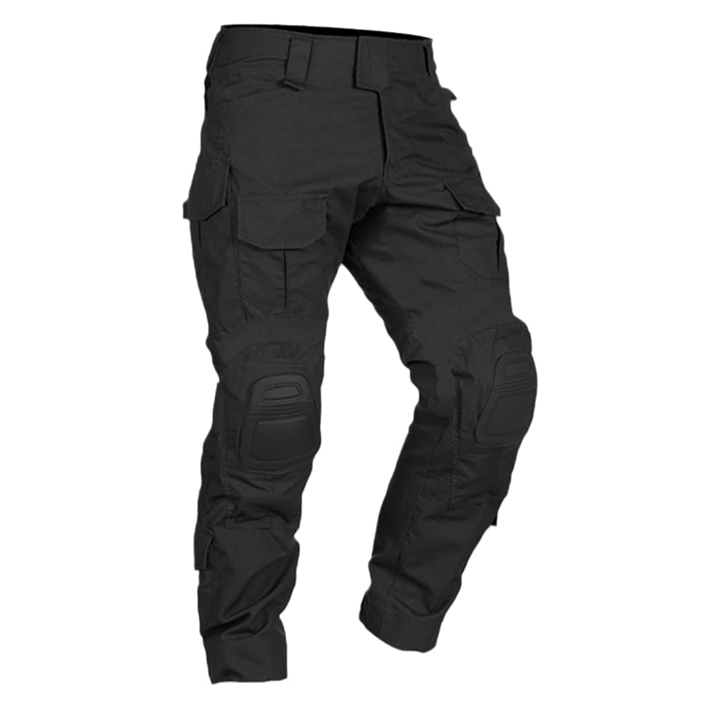 SaoBiiu Pantalones De Combate para Hombre con Rodilleras Pantalones Militares Tácticos De Carga Pantalones Deportivos De Camuflaje para Senderismo