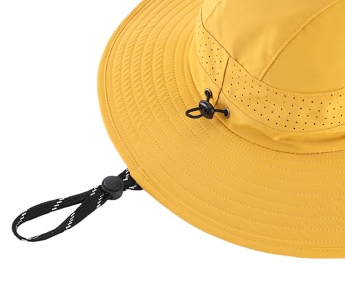 Image of Connectyle UPF 50+ Wide Brim Sun Hat for Men Women UV Protection Bucket Hats Outdoor Breathable Safari Hat for Fishing Hiking