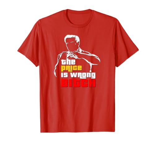 Vintage The Price is Wrong Bitch - Happy Bob Golf Movie TPIR T-Shirt, Men, Red, X-Large