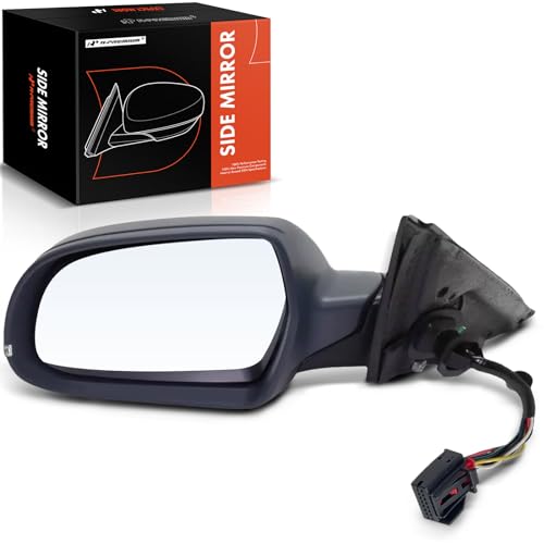 A-Premium Driver Side Power Door Mirror - Compatible with Audi A3/A3 Quattro 2011 2012 2013 - Heated Power Folding Primed Outside Rear View Mirror with Turn Signal - Replace8P1858531GC01C