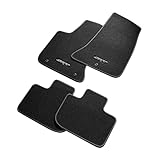 Mopar 82214928AB Berber Carpet Floor Mats Premium Berber Carpet Mats, black. Complete set of four with SRT embroidered logo on front mats