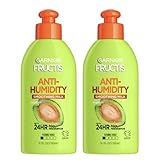 Garnier Fructis Style Anti-Humidity Smoothing Milk, All Hair Types, 5.1 oz. (Packaging May Vary), 2 Count