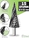Pinava® Stufenbohrer HSS Cobalt Pro 4XSPIRAL [Schneller, Präziser, Langlebiger] Ø 4-32mm - Profi Kegelbohrer für Edelstahl, Metall, Holz, Kunststoff - Blech-Schälbohrer Extrem Scharfer Edelstahlbohrer