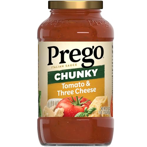 Image of Prego Chunky Tomato and Three Cheese Pasta Sauce, 23.75 oz Jar