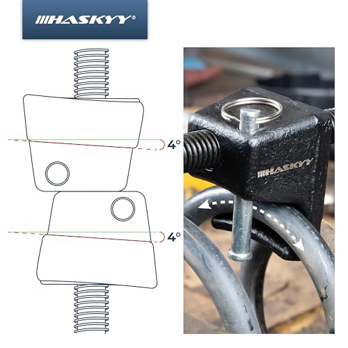 HASKYY Federspanner Federbeinspanner Satz 380mm Universal Spannweite mit Sicherheits Pins für KFZ PKW-Bereich Tieferlegung Stossdämpfer Montagespanner Tuning
