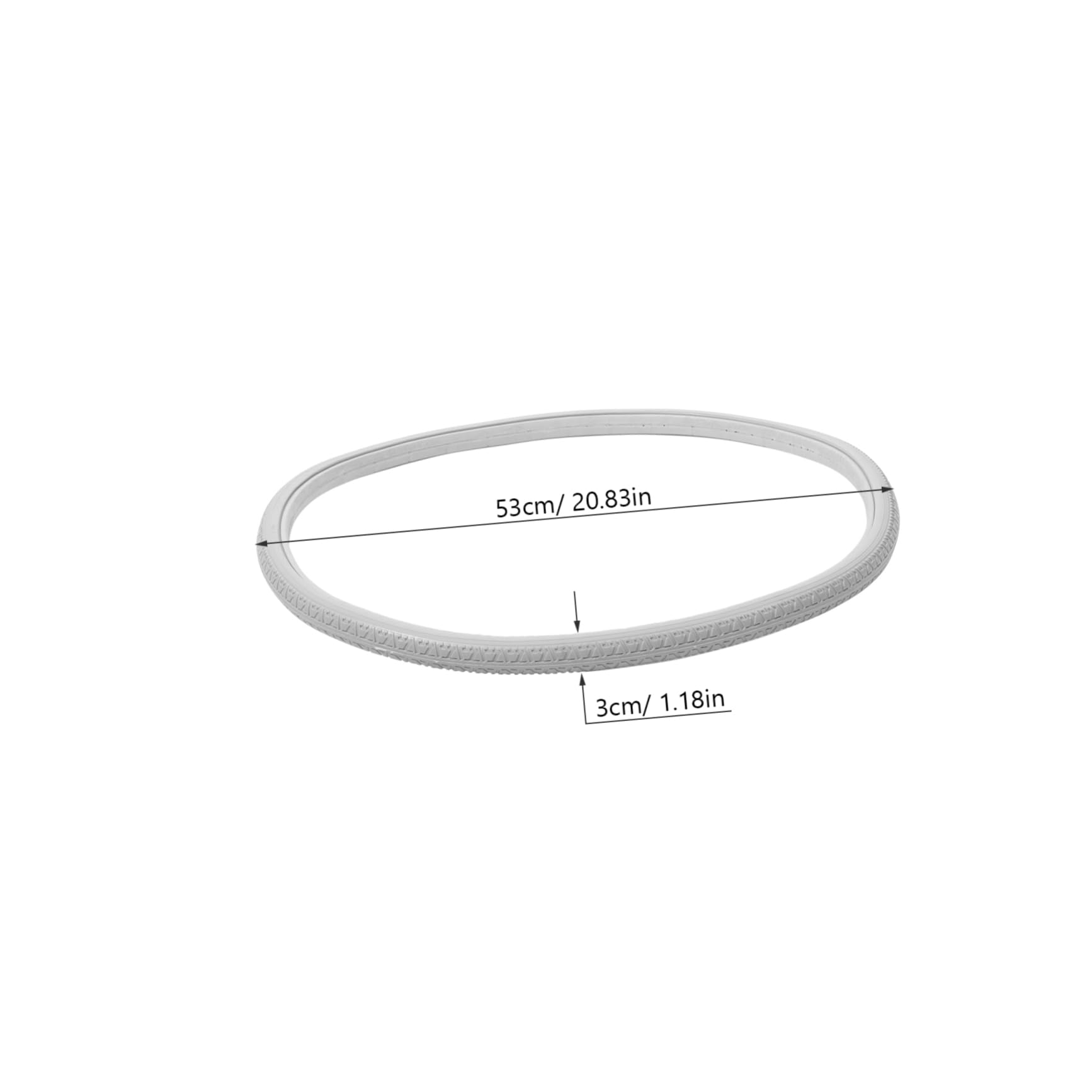 COOLHIYA Wheelchair Parts Pu Grey Wheelchair Pu Tire Elastic Wheelchair Tire Wheelchair Tires