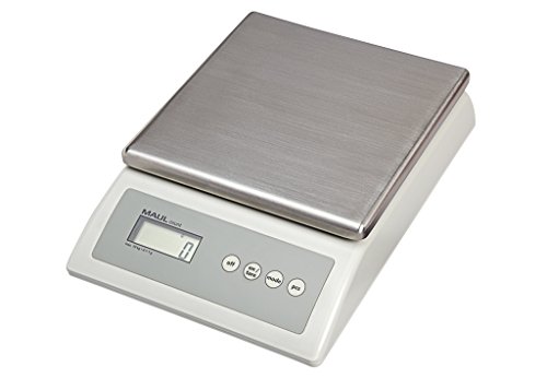 Maul Zählwaage 10 Kg, Große Wiegefläche, Edelstahl, 1679182, Silber 1 Stück