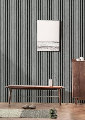 Image of Peel and Stick Wood Grating Stripe Wallpaper Self Adhesive Faux Wood Contact Paper PVC Vinyl Waterproof Removable Wall Paper for Home Decor (45x300cm, Wood D)