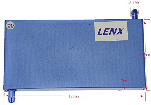 BXQINLENX Aluminum Water Cooling Block for CPU Graphics Radiator Heatsink 87x 171X17mm Blue