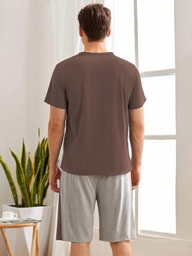 Image of Men's Pyjama Set || T-Shirt and Shorts Set for Men || Night Wear for Men || Night Suit for Men (Cord-04-07)