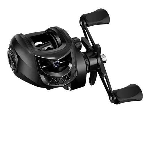 Reel Baitcasting Metal + Nylon SylvanFlux SDL04 7.2:1 Alta Velocidad, Doble Freno Magnético, Drag 8kg, Para Mano Izquierda miniatura 1
