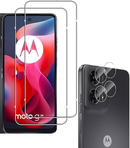 y4ZbgzFor Motorola Moto G24 KXtB(2)+JtBi2j yHNWEIWEIz tیtB 0.3mm 2.5D dx9H Moto G24 4G KXtB YɎqfޑSʕی ώw 