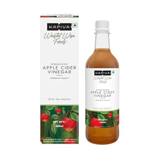 Kapiva Himalayan Apple Cider Vinegar with Mother 500ml | Raw & Un...