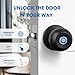 Fingerprint Door Lock - Smart Door Knob with App Control, Biometric, Auto Lock & Key, Bluetooth Smart Lock with Handle, Smart Locks for Front Door, Bedroom