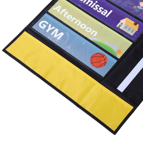 Tabla de bolsillo de programación diaria con bolsillos transparentes para el hogar 5